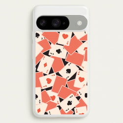 Playing Cards Collage Pattern Phone Case for Google Pixel 10 / 10 Pro