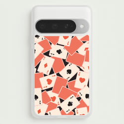 Playing Cards Collage Pattern Phone Case for Google Pixel 10 Pro XL