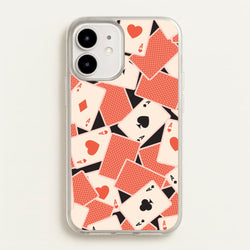 Playing Cards Collage Pattern  - Clean Girl Aesthetic Phone Case for iPhone 12 Mini