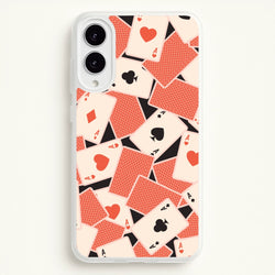 Playing Cards Collage Pattern  - Clean Girl Aesthetic Phone Case for Galaxy S25 Edge