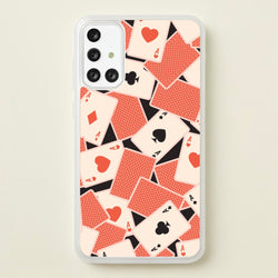 Playing Cards Collage Pattern  - Clean Girl Aesthetic Phone Case for Galaxy A71