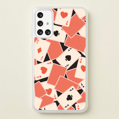 Playing Cards Collage Pattern  - Clean Girl Aesthetic Phone Case for Galaxy A71
