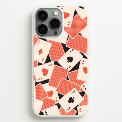 Playing Cards Collage Pattern  - Clean Girl Aesthetic Phone Case for iPhone 13 Pro Max