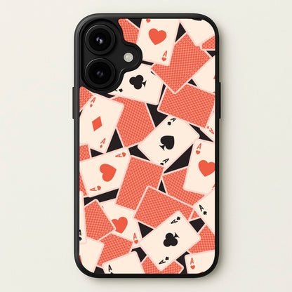 Playing Cards Collage Pattern Phone Case for iPhone 17