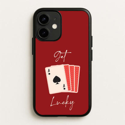 Get Lucky Set Of Cards  - Clean Girl Aesthetic Phone Case for iPhone 12 / 12 Pro