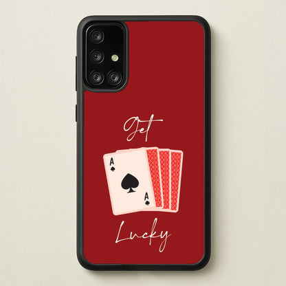 Get Lucky Set Of Cards  - Clean Girl Aesthetic Phone Case for Galaxy A71