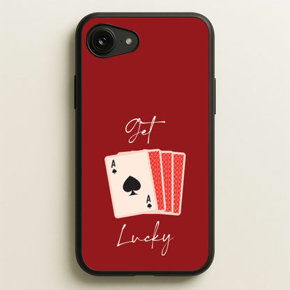 Get Lucky Set Of Cards  - Clean Girl Aesthetic Phone Case for iPhone 16e
