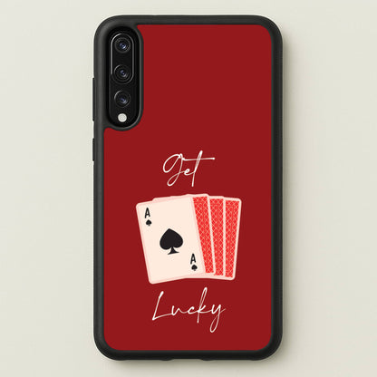 Get Lucky Set Of Cards  - Clean Girl Aesthetic Phone Case for Huawei P20 Pro