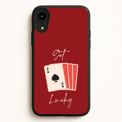 Get Lucky Set Of Cards  - Clean Girl Aesthetic Phone Case for iPhone XR