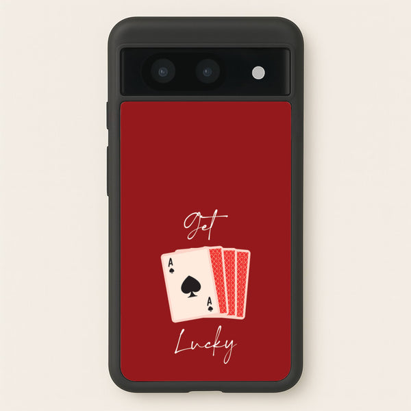 Get Lucky Set Of Cards  - Clean Girl Aesthetic Phone Case for Google Pixel 8a