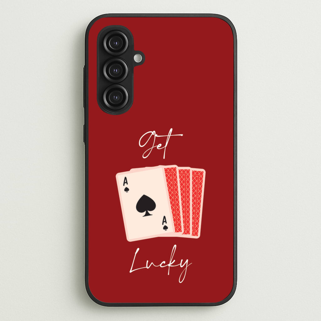 Get Lucky Set Of Cards  - Clean Girl Aesthetic Phone Case for Galaxy S23FE