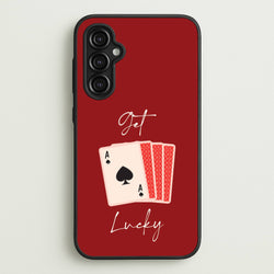 Get Lucky Set Of Cards  - Clean Girl Aesthetic Phone Case for Galaxy A14