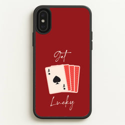 Get Lucky Set Of Cards  - Clean Girl Aesthetic Phone Case for iPhone XS Max