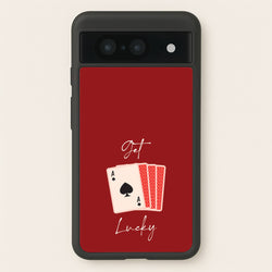 Get Lucky Set Of Cards  - Clean Girl Aesthetic Phone Case for Google Pixel 8