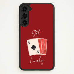 Get Lucky Set Of Cards  - Clean Girl Aesthetic Phone Case for Galaxy S23 Plus