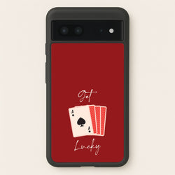 Get Lucky Set Of Cards  - Clean Girl Aesthetic Phone Case for Google Pixel 7
