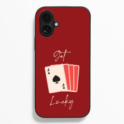 Get Lucky Set Of Cards  - Clean Girl Aesthetic Phone Case for iPhone 16 Plus