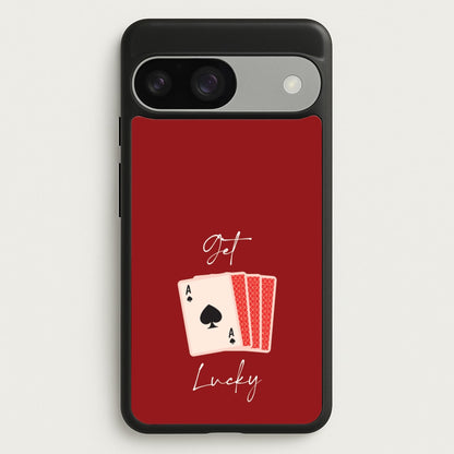 Get Lucky Set Of Cards  - Clean Girl Aesthetic Phone Case for Google Pixel 9 / 9 Pro
