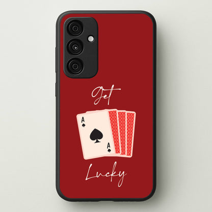 Get Lucky Set Of Cards  - Clean Girl Aesthetic Phone Case for Galaxy A35