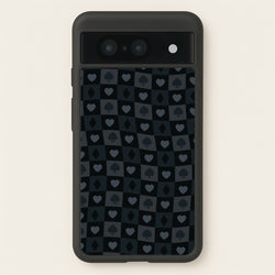 Card Suits Pattern Black  - Clean Girl Aesthetic Phone Case for Google Pixel 8