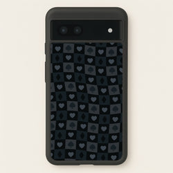 Card Suits Pattern Black  - Clean Girl Aesthetic Phone Case for Google Pixel 6a