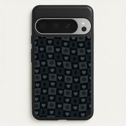 Card Suits Pattern Black  - Clean Girl Aesthetic Phone Case for Google Pixel 9 Pro XL