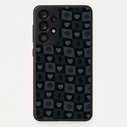 Card Suits Pattern Black  - Clean Girl Aesthetic Phone Case for Galaxy A33