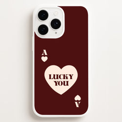 Ace Of Hearts Lucky You  - Clean Girl Aesthetic Phone Case for iPhone 12 Pro Max