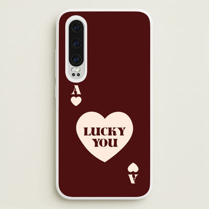 Ace Of Hearts Lucky You  - Clean Girl Aesthetic Phone Case for Huawei P30