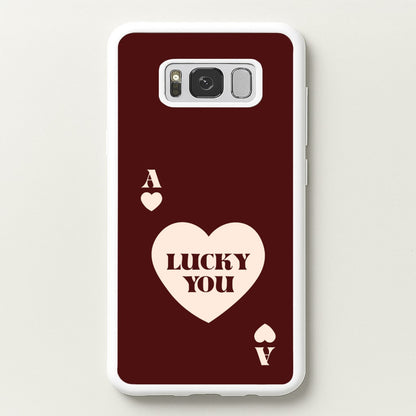 Ace Of Hearts Lucky You  - Clean Girl Aesthetic Phone Case for Galaxy S8