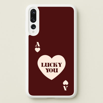 Ace Of Hearts Lucky You  - Clean Girl Aesthetic Phone Case for Huawei P20 Pro