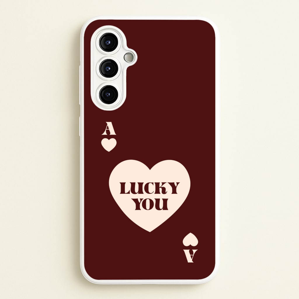 Ace Of Hearts Lucky You  - Clean Girl Aesthetic Phone Case for Galaxy A54