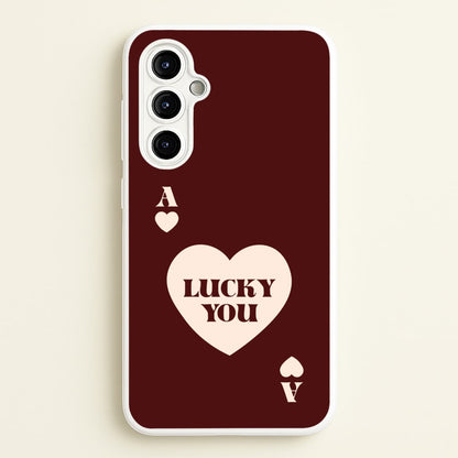Ace Of Hearts Lucky You  - Clean Girl Aesthetic Phone Case for Galaxy A54