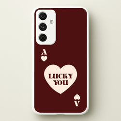 Ace Of Hearts Lucky You  - Clean Girl Aesthetic Phone Case for Galaxy A15