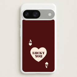 Ace Of Hearts Lucky You  - Clean Girl Aesthetic Phone Case for Google Pixel 9 / 9 Pro