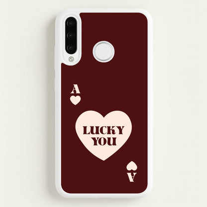 Ace Of Hearts Lucky You  - Clean Girl Aesthetic Phone Case for Huawei P30 Lite