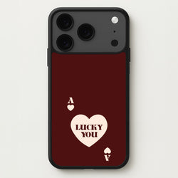 Ace Of Hearts Lucky You Phone Case for iPhone 17 Pro Max