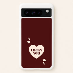 Ace Of Hearts Lucky You  - Clean Girl Aesthetic Phone Case for Google Pixel 8 Pro