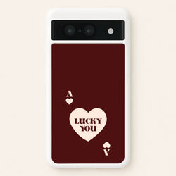 Ace Of Hearts Lucky You  - Clean Girl Aesthetic Phone Case for Google Pixel 8