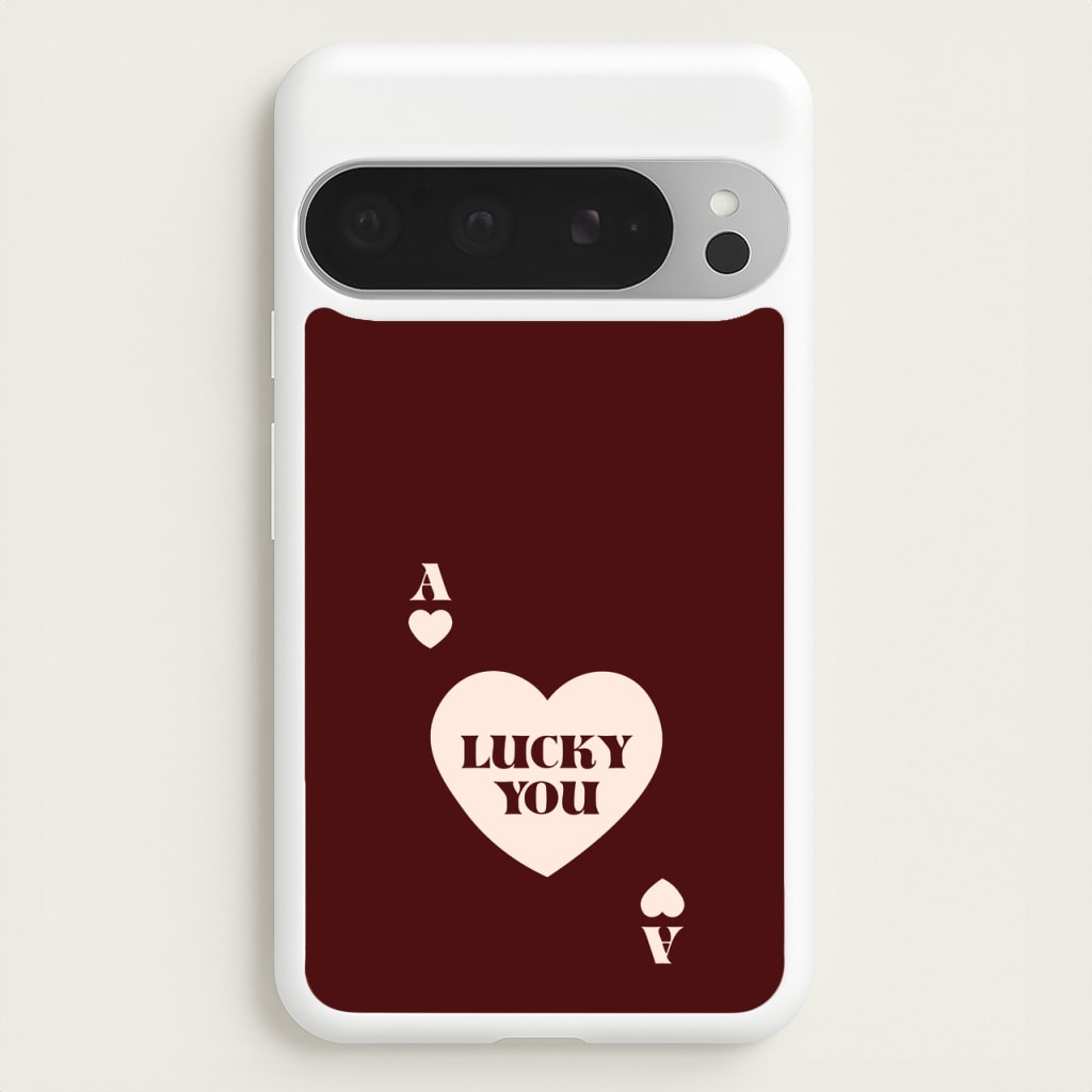 Ace Of Hearts Lucky You  - Clean Girl Aesthetic Phone Case for Google Pixel 9 Pro XL