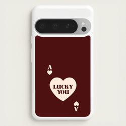 Ace Of Hearts Lucky You  - Clean Girl Aesthetic Phone Case for Google Pixel 9 Pro XL