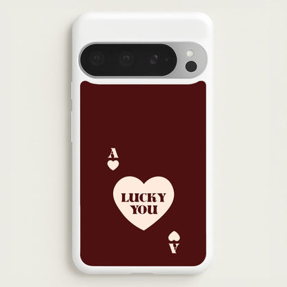 Ace Of Hearts Lucky You  - Clean Girl Aesthetic Phone Case for Google Pixel 9 Pro XL