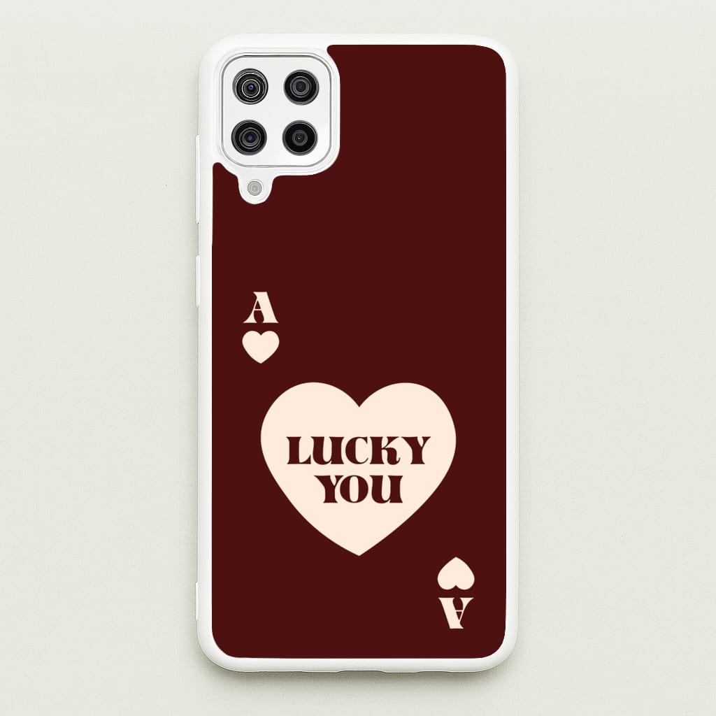Ace Of Hearts Lucky You  - Clean Girl Aesthetic Phone Case for Galaxy A12