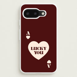Ace Of Hearts Lucky You  - Clean Girl Aesthetic Phone Case for Google Pixel 9a