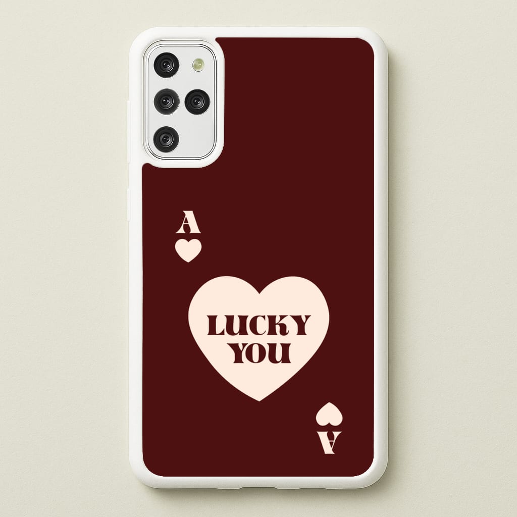 Ace Of Hearts Lucky You  - Clean Girl Aesthetic Phone Case for Galaxy S20 Plus