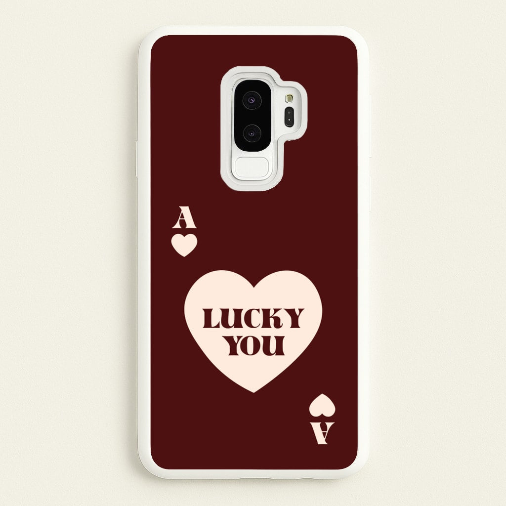Ace Of Hearts Lucky You  - Clean Girl Aesthetic Phone Case for Galaxy S9 Plus