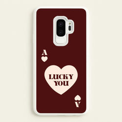 Ace Of Hearts Lucky You  - Clean Girl Aesthetic Phone Case for Galaxy S9 Plus