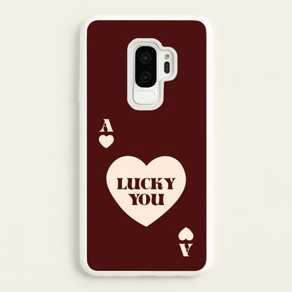 Ace Of Hearts Lucky You  - Clean Girl Aesthetic Phone Case for Galaxy S9 Plus
