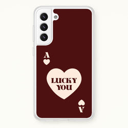 Ace Of Hearts Lucky You  - Clean Girl Aesthetic Phone Case for Galaxy S22 Plus