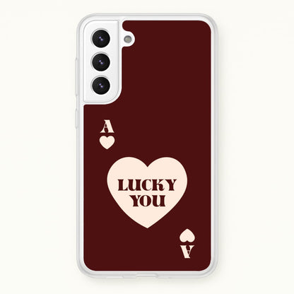 Ace Of Hearts Lucky You  - Clean Girl Aesthetic Phone Case for Galaxy S22 Plus